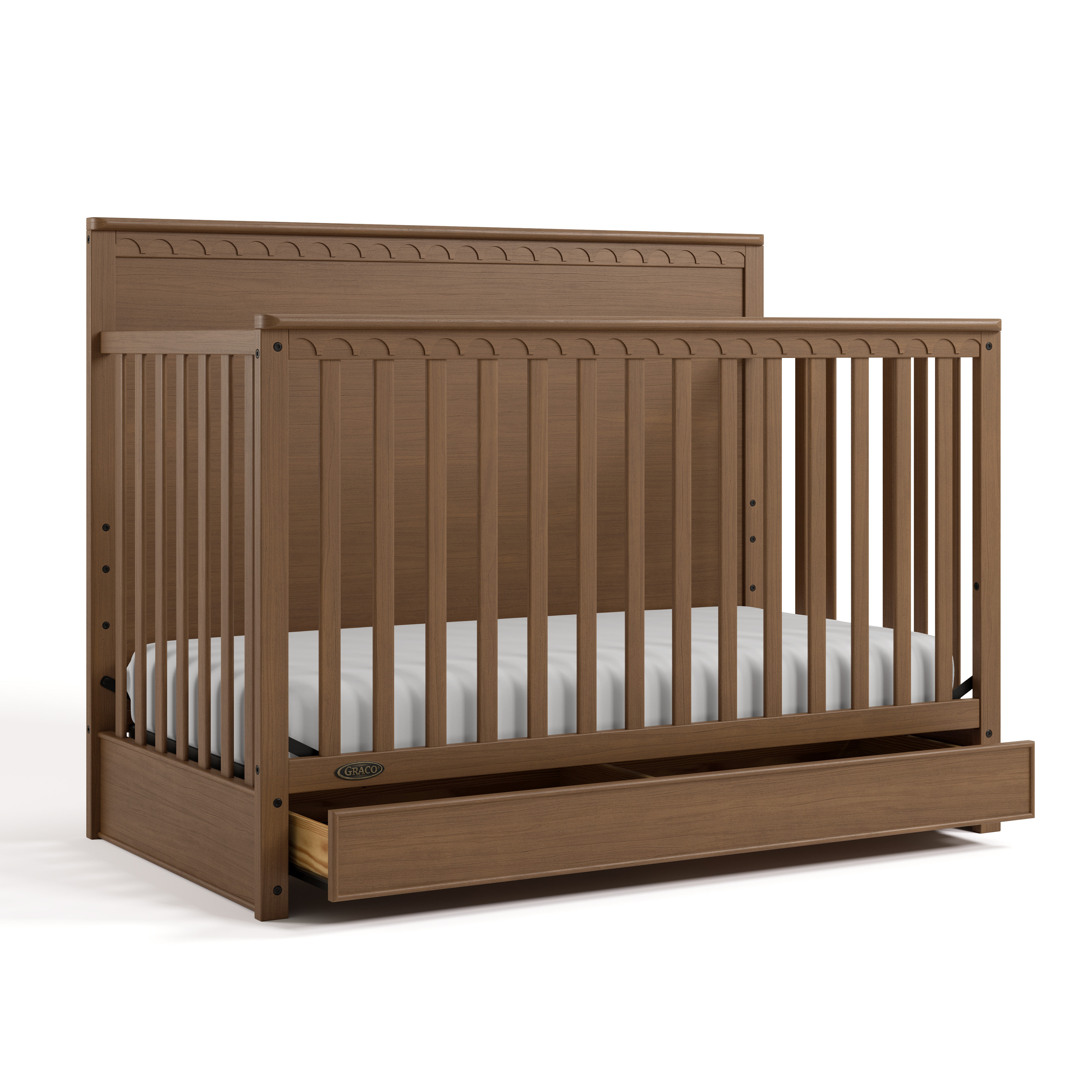 Graco Sasha 5 In 1 Convertible Crib With Drawer Reviews Wayfair